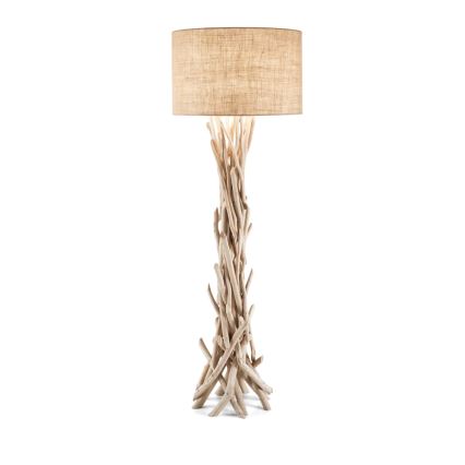 Ideal Lux - Lampada con piedistallo DRIFTWOOD 1xE27/60W/230V guava