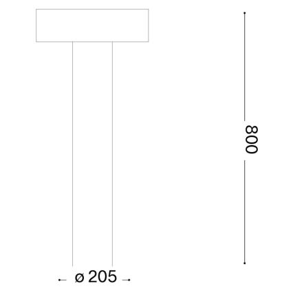 Ideal Lux - Lampada da esterno 4x G9/15W/230V 80 cm IP44 marrone