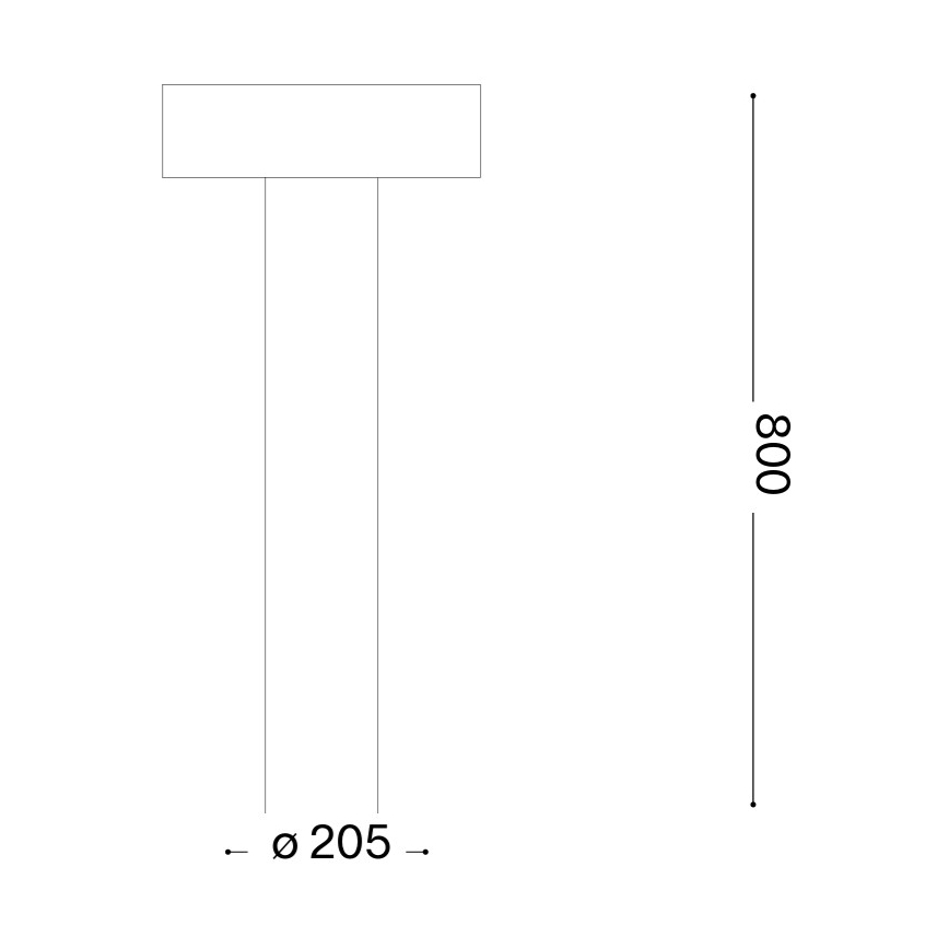 Ideal Lux - Lampada da esterno 4x G9/15W/230V 80 cm IP44 marrone