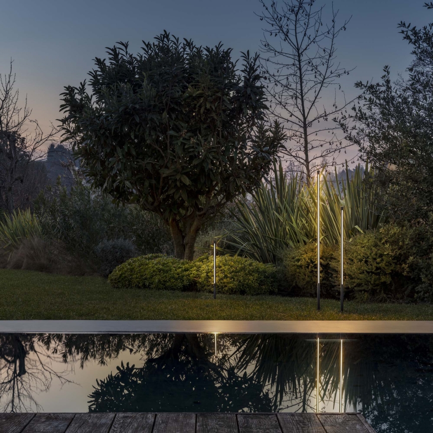 Ideal Lux - Lampada da esterno a LED JEDI LED/25W/230V 160 cm CRI 90 IP65 antracite