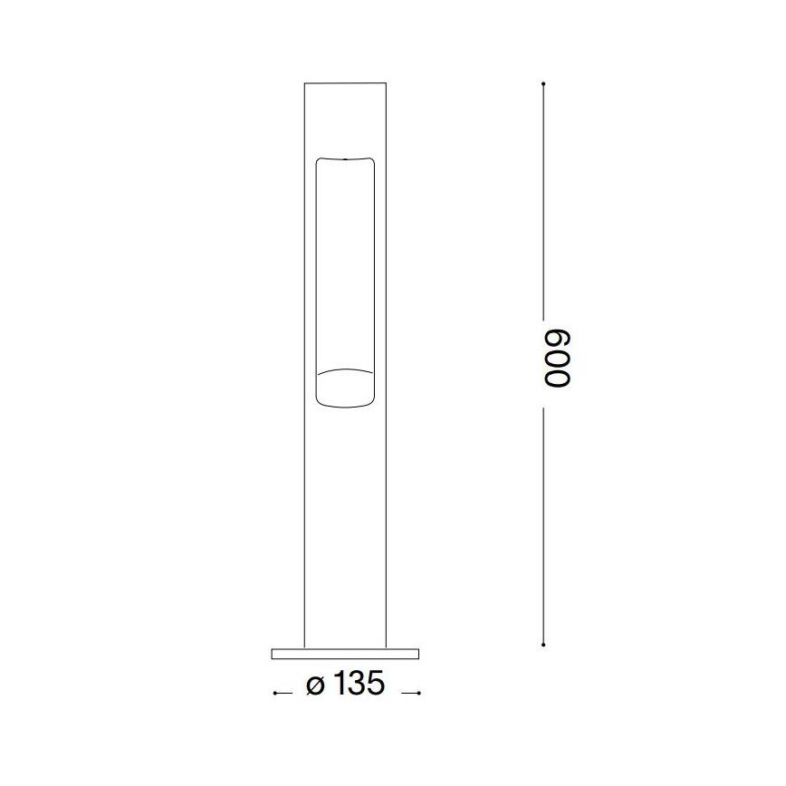 Ideal Lux - Lampada da esterno ACQUA 1xG9/15W/230V 60 cm IP44 marrone