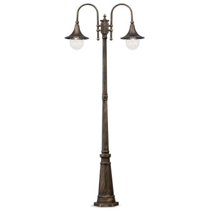 Ideal Lux - Lampada da esterno CIMA 2xE27/52W/230V 216 cm IP43 patina