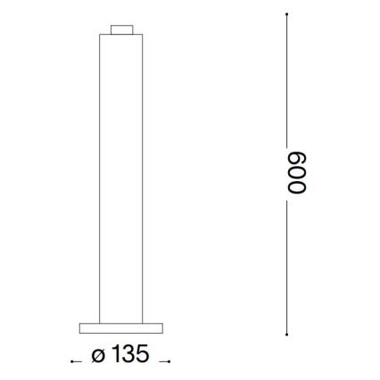 Ideal Lux - Lampada da esterno CLIO 1xE27/42W/230V 60 cm IP44 bianco