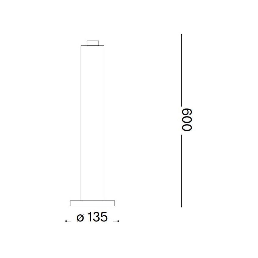 Ideal Lux - Lampada da esterno CLIO 1xE27/42W/230V 60 cm IP44 nero
