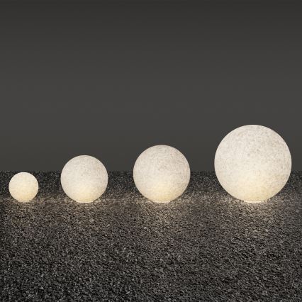 Ideal Lux - Lampada da esterno DORIS 1xE27/60W/230V Ø 48 cm IP44 grigia