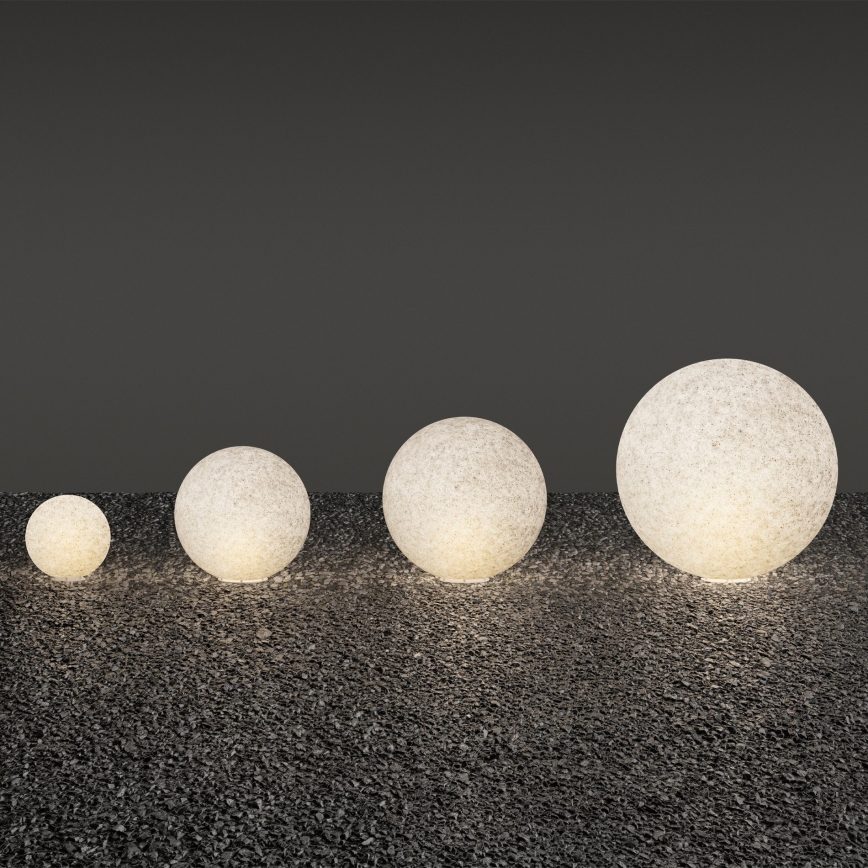 Ideal Lux - Lampada da esterno DORIS 1xE27/60W/230V Ø 58 cm IP44 grigia
