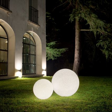 Ideal Lux - Lampada da esterno DORIS 1xE27/60W/230V Ø 78 cm IP44 grigia