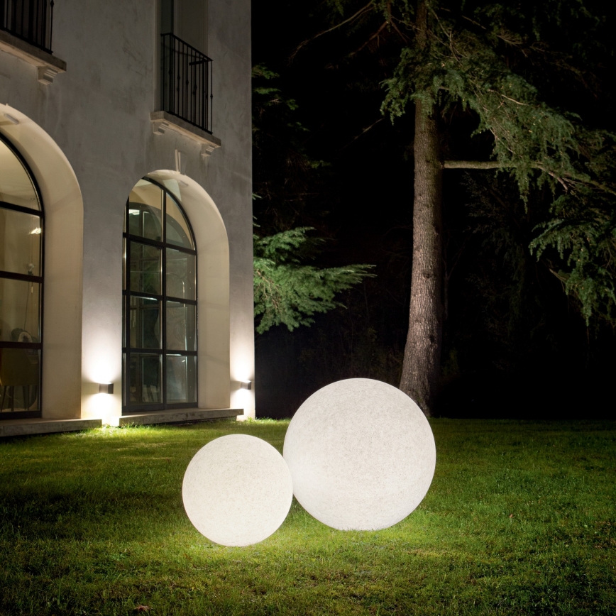 Ideal Lux - Lampada da esterno DORIS 1xE27/60W/230V Ø 78 cm IP44 grigia