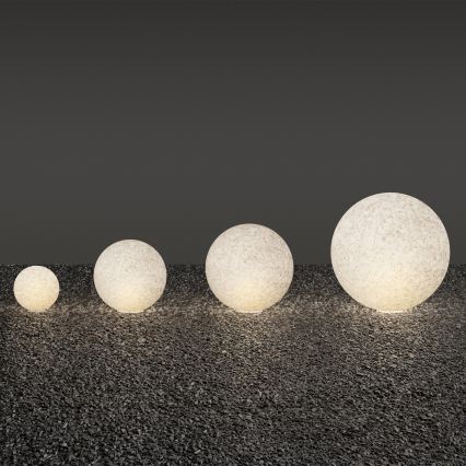 Ideal Lux - Lampada da esterno DORIS 1xE27/60W/230V Ø 78 cm IP44 grigia