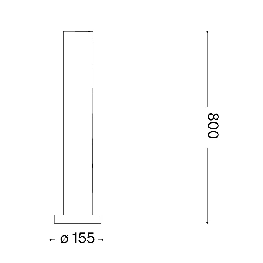 Ideal Lux - Lampada da esterno EDO OUTDOOR 1xGX53/15W/230V 80 cm IP65 marrone