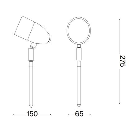 Ideal Lux - Lampada da esterno INSIDE 1xG9/15W/230V 27,5 cm IP54 marrone
