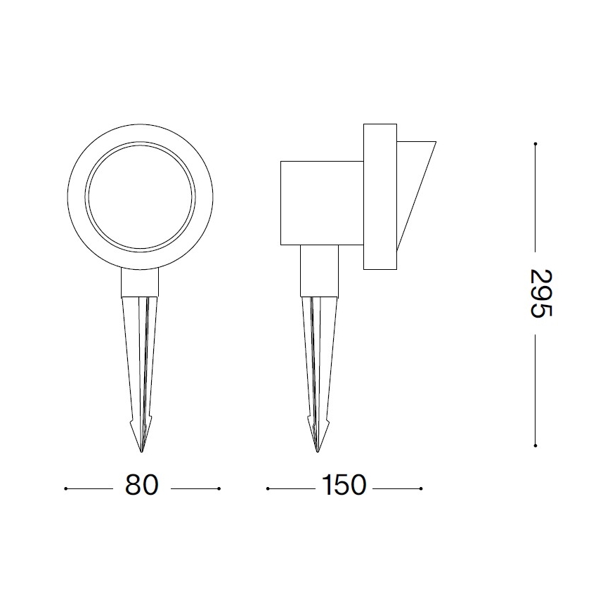 Ideal Lux - Lampada da esterno TERRA 1xGU10/28W/230V IP65 marrone