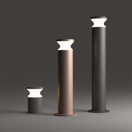 Ideal Lux - Lampada da esterno TORRE 1xE27/15W/230V 80 cm IP65 nera