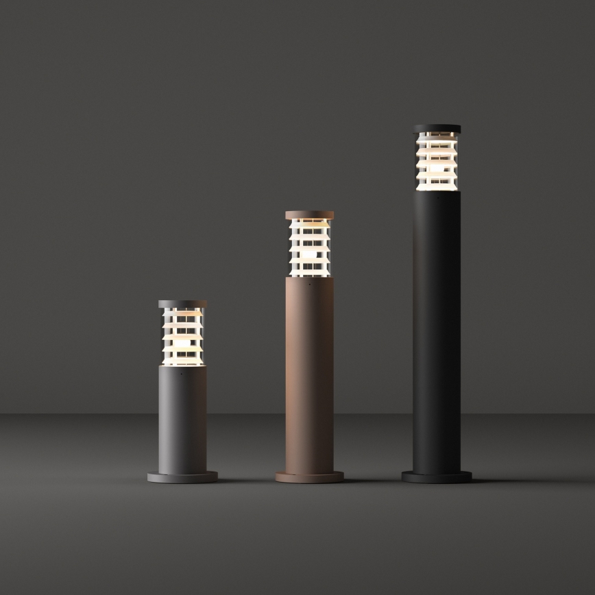 Ideal Lux - Lampada da esterno TRONCO 1xE27/42W/230V 25 cm IP65 nera