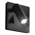 Ideal Lux - Lampada da parete a LED LITE LED/3W/230V CRI 90 nero