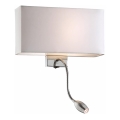 Ideal Lux - Lampada da parete flessibile LED HOTEL 1xE27/60W + LED/1,5W/230V