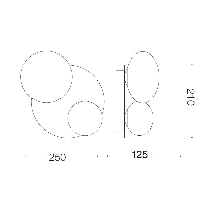 Ideal Lux - Lampada da parete LED NINFEA 2xG9/3W/230V bianca