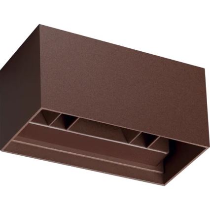 Ideal Lux - Lampada da parete LED per esterni ATOM LED/25W/230V CRI 90 IP54 marrone