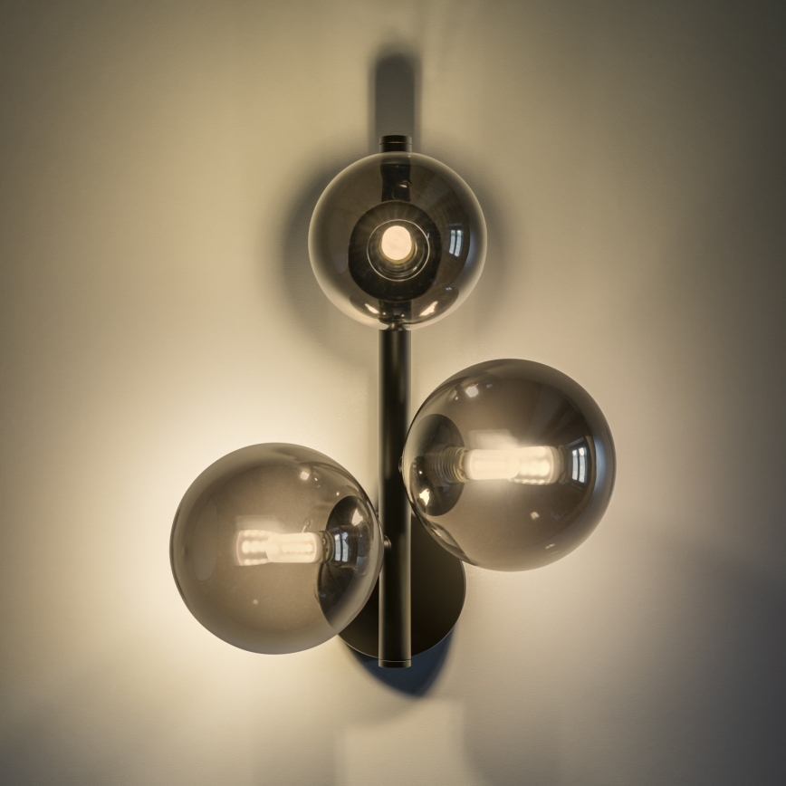 Ideal Lux - Applique LED PERLAGE 3xG9/3W/230V nero/fumé