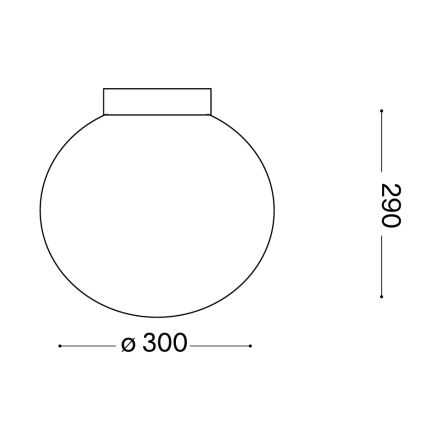 Ideal Lux - Lampada da parete MAPA 1xE27/42W/230V Ø 30 cm bianca