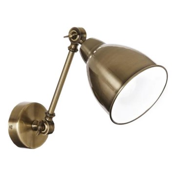 Ideal Lux - Lampada da parete NEWTON 1xE27/42W/230V bronzo