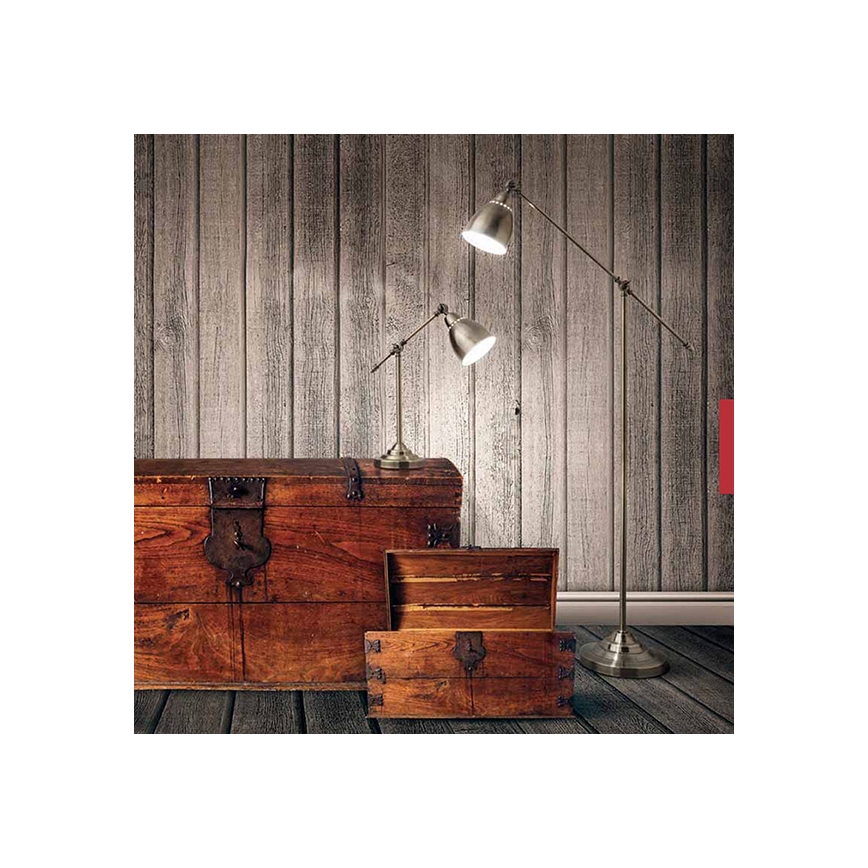Ideal Lux - Lampada da parete NEWTON 1xE27/42W/230V bronzo