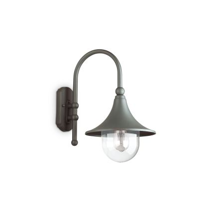 Ideal Lux - Lampada da parete per esterni CIMA 1xE27/52W/230V IP43 antracite