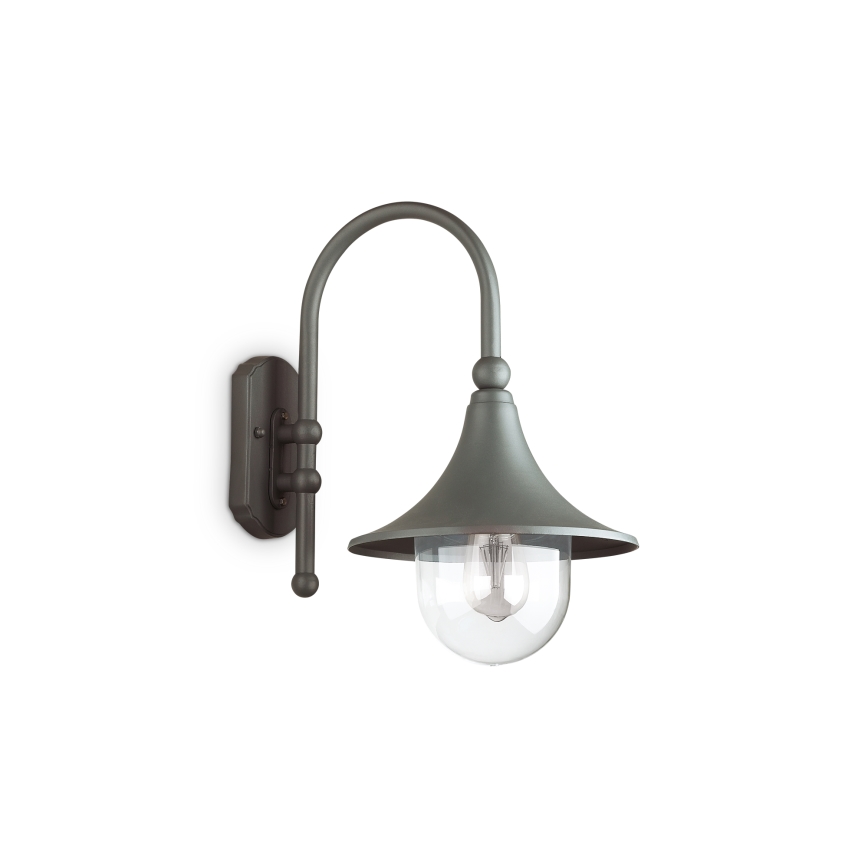 Ideal Lux - Lampada da parete per esterni CIMA 1xE27/52W/230V IP43 antracite
