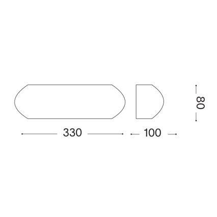 Ideal Lux - Lampada da parete per esterni GIOVE 1xE27/60W/230V IP54 antracite