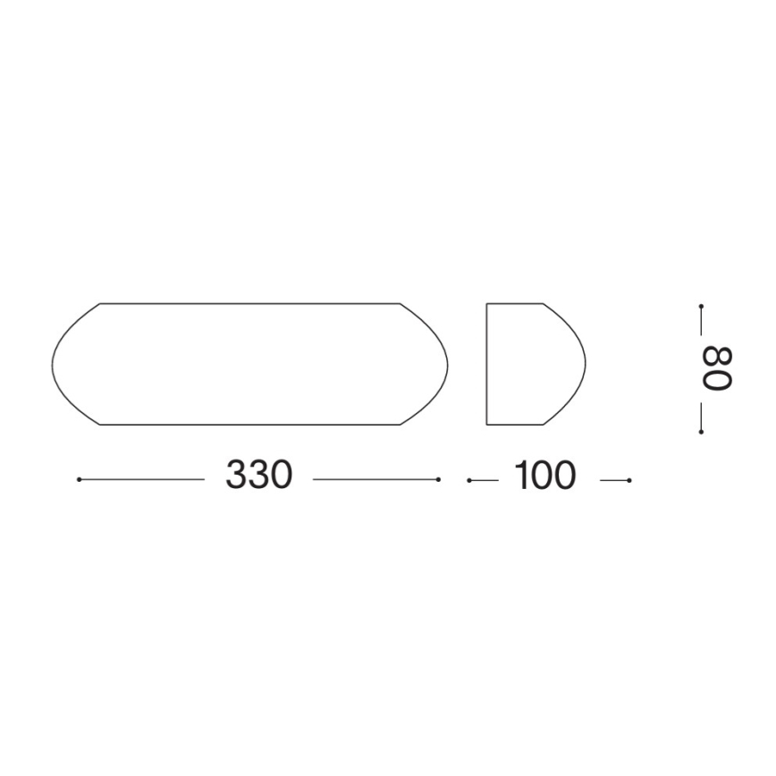 Ideal Lux - Lampada da parete per esterni GIOVE 1xE27/60W/230V IP54 antracite