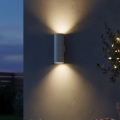Ideal Lux - Lampada da parete per esterni GUN 1xE27/60W/230V 31 cm IP54 grigia