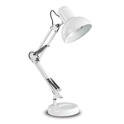 Ideal Lux - Lampada da tavolo 1xE27/40W/230V bianco