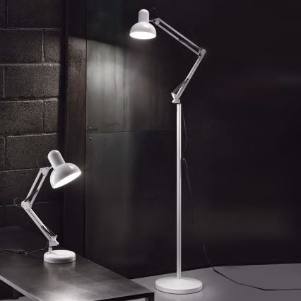 Ideal Lux - Lampada da tavolo 1xE27/40W/230V bianco