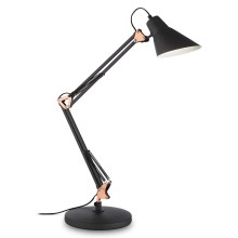 Ideal Lux - Lampada da tavolo 1xE27/60W/230V nero