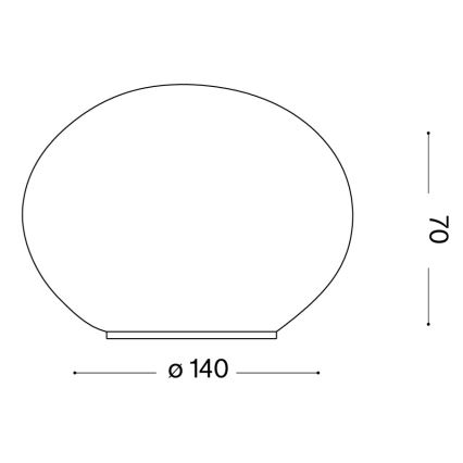 Ideal Lux - Lampada da tavolo a LED SMARTIES 1xG9/3W/230V Ø 14 cm bianca