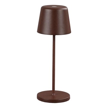 Ideal Lux - Lampada da tavolo da esterno dimmerabile a LED con controllo touch CUTE LED/2,5W/3,7V 3000 mAh USB 2200-2700K IP65 marrone