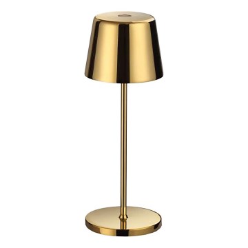 Ideal Lux - Lampada da tavolo da esterno dimmerabile a LED con controllo touch CUTE LED/2,5W/3,7V 3000 mAh USB 2200-2700K IP65 oro