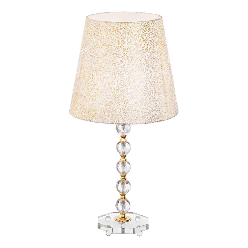 Ideal Lux - Lampada da tavolo di cristallo QUEEN 1xE27/60W/230V oro