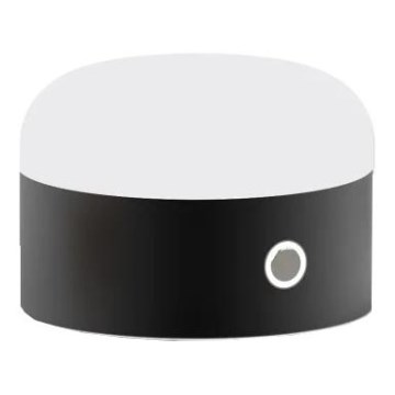 Ideal Lux - Lampada da tavolo dimmerabile a LED con controllo touch MIGNON LED/5W/5V 1500 mAh diam. 10 cm CRI 90 nero