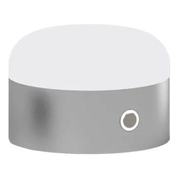 Ideal Lux - Lampada da tavolo dimmerabile a LED con touch MIGNON LED/5W/5V 1500 mAh diam. 10 cm CRI 90 cromo lucido