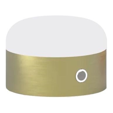 Ideal Lux - Lampada da tavolo dimmerabile a LED con touch MIGNON LED/5W/5V 1500 mAh diam. 10 cm CRI 90 ottone