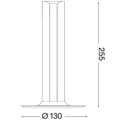 Ideal Lux - Lampada da tavolo dimmerabile LED DORICA LED/8W/230V CRI 90 cromo opaco