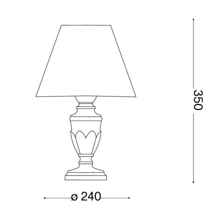 Ideal Lux - Lampada da tavolo FIRENZE 1xE14/40W/230V oro