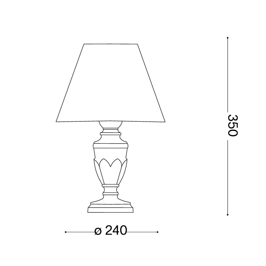 Ideal Lux - Lampada da tavolo FIRENZE 1xE14/40W/230V oro