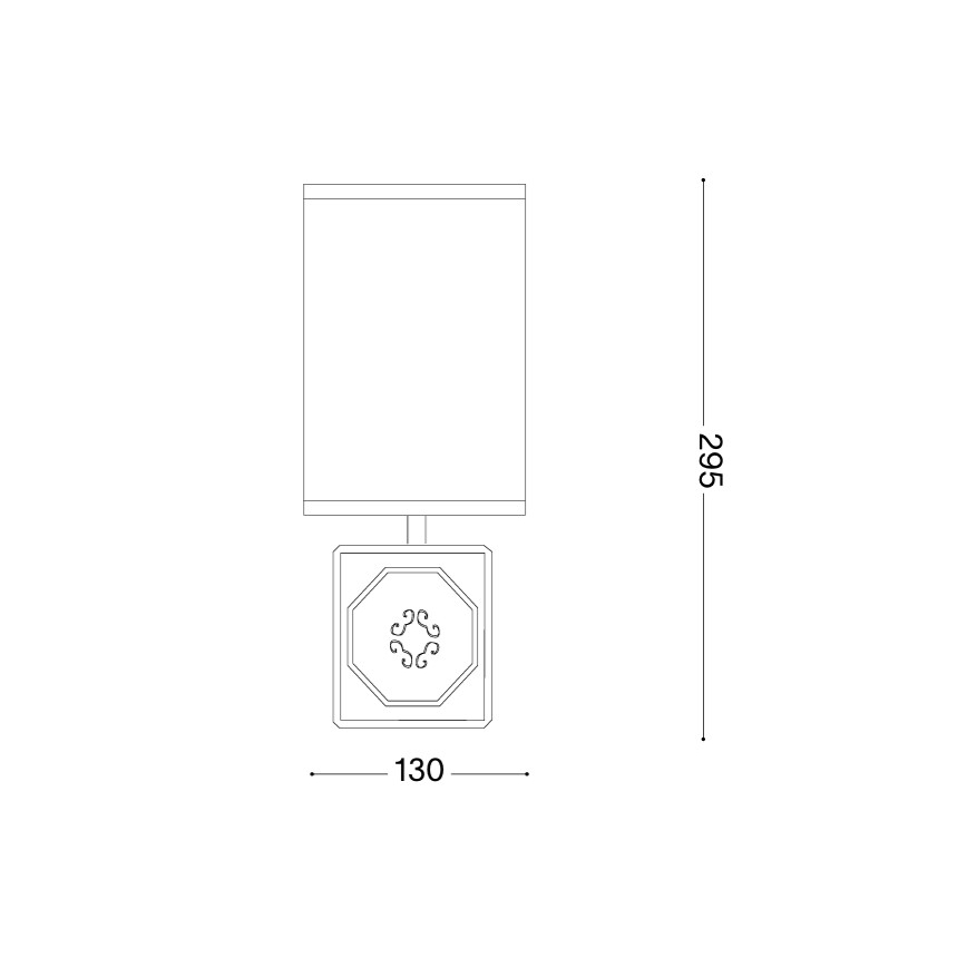 Ideal Lux - Lampada da tavolo KALI 1xE14/40W/230V bianco/grigio