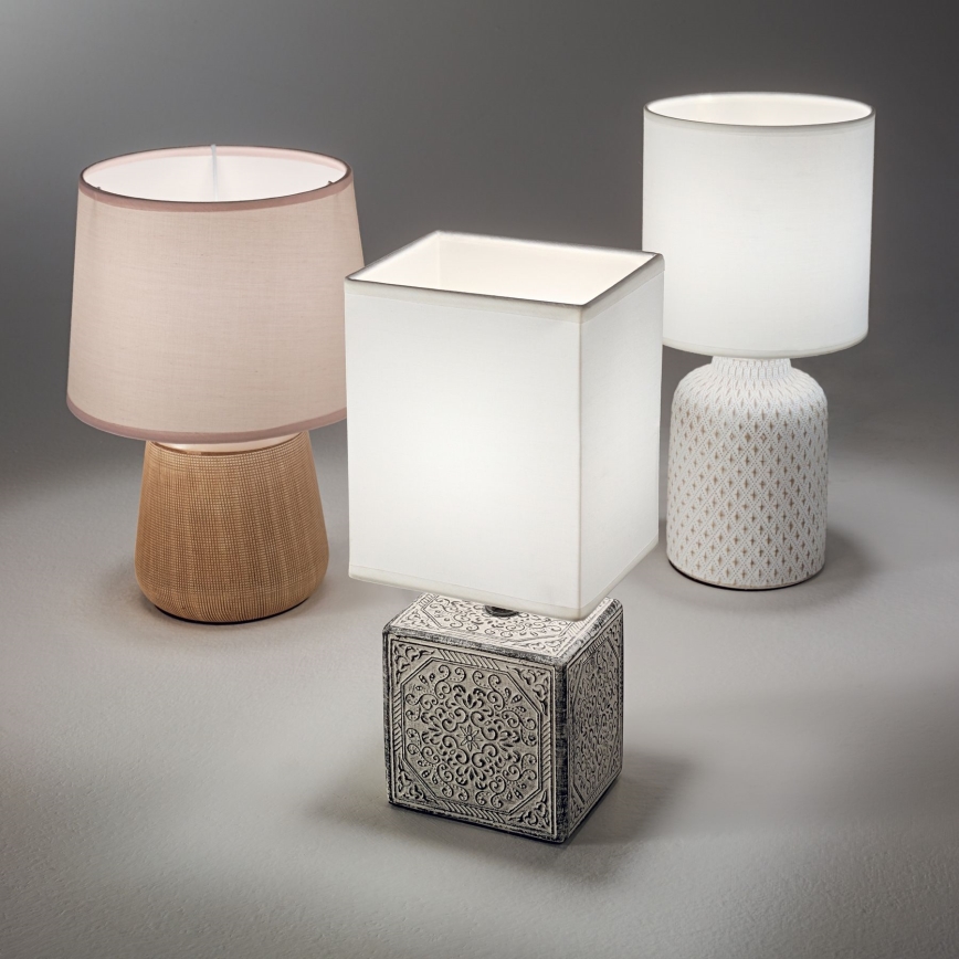 Ideal Lux - Lampada da tavolo KALI 1xE14/40W/230V crema/beige