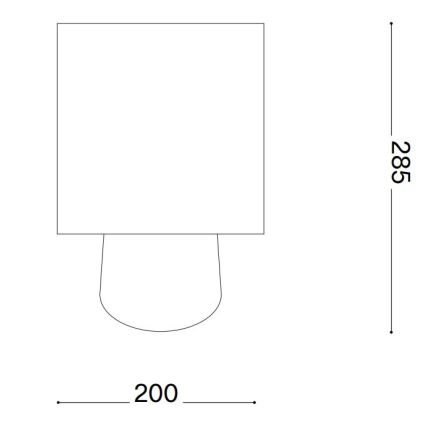 Ideal Lux - Lampada da tavolo KALI 1xE14/40W/230V crema/beige