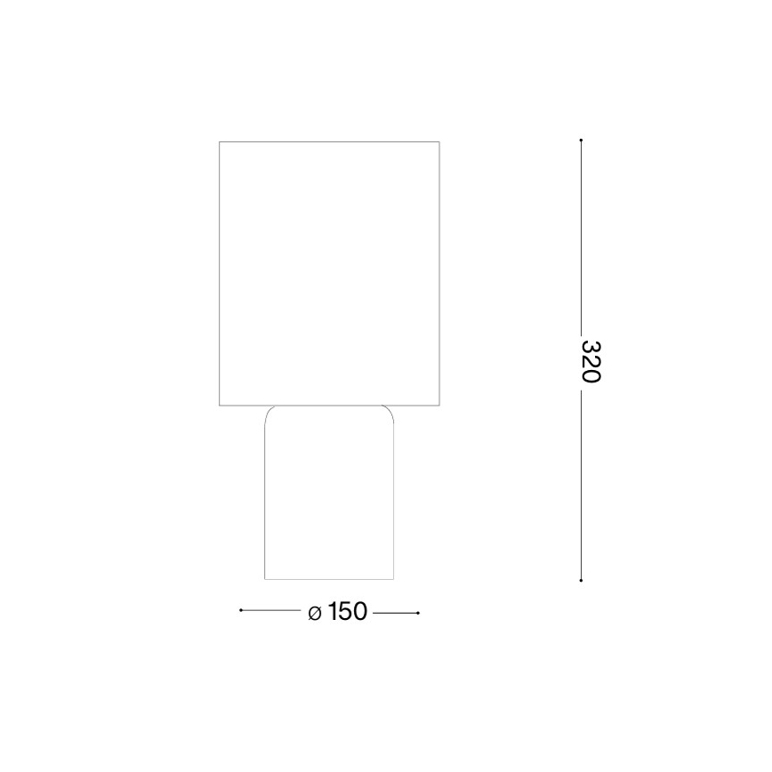 Ideal Lux - Lampada da tavolo KALI 1xE14/40W/230V crema