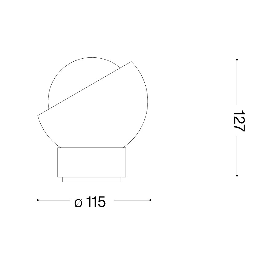 Ideal Lux - Lampada da tavolo LED BLOOM 1xG9/3W/230V nera