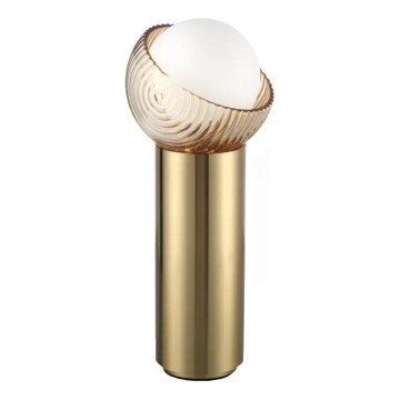 Ideal Lux - Lampada da tavolo LED BLOOM 1xG9/3W/230V oro/beige fumé